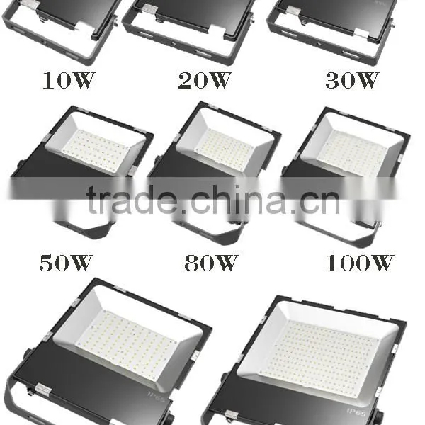 IP65 Die Casting Aluminum 80w Thin LED Flood Light Housing photo-5