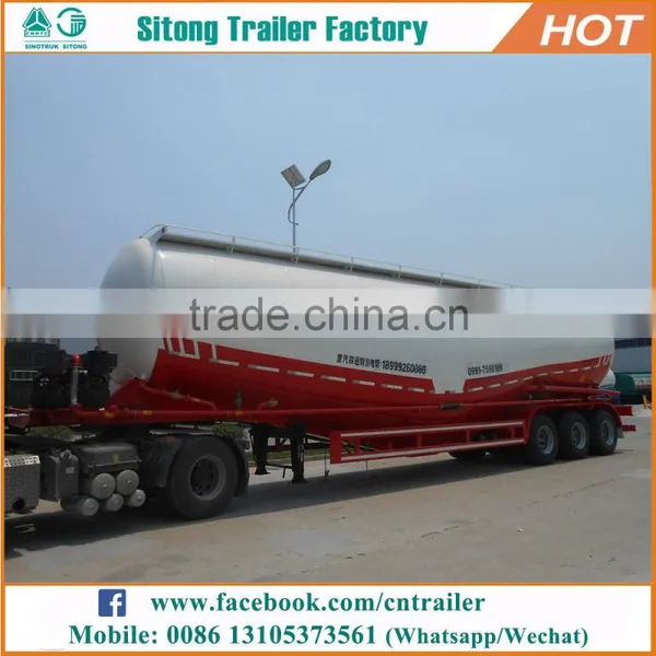 Sitong 60cbm Capacity Cement Bulk Tanker, Dry Bulk Cement Tank Trailer