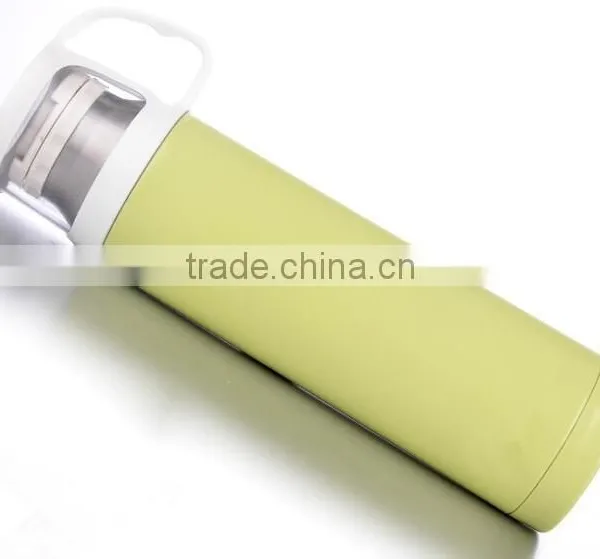 HOT SALE!!!!double Wall Stainless Steel Vacuum Flask With Glass Lid Cup photo-4