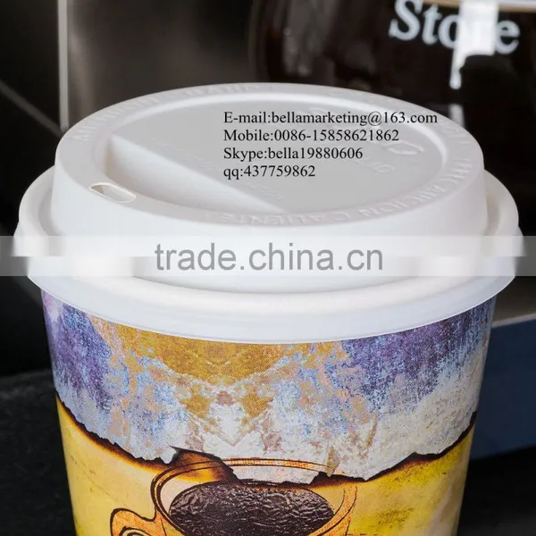 Wholesale Disposable Plastic Flat Lid, White Hot Paper Cup Travel Lid for 20 Oz. Cups photo-4