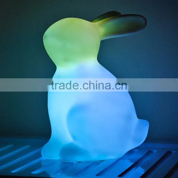 Easter Decoration Bunny Colorful Lamp Mini Sensor Night Light for Children Lights photo-4