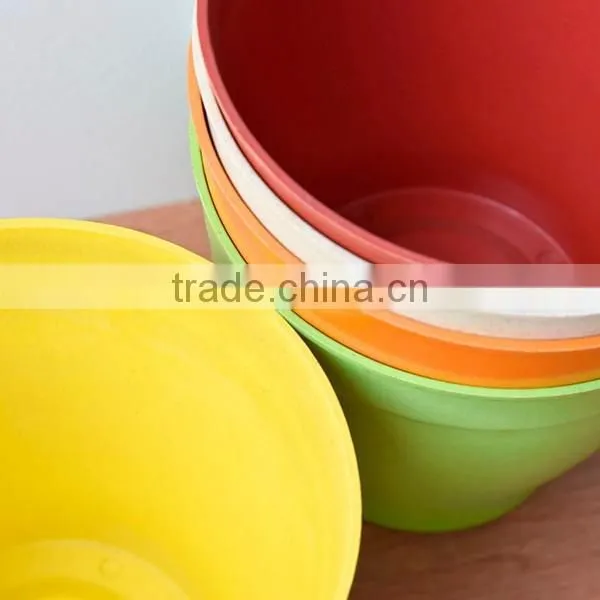Small Biodegradable Plant Fiber Coloured Plastic Plant Pots photo-3