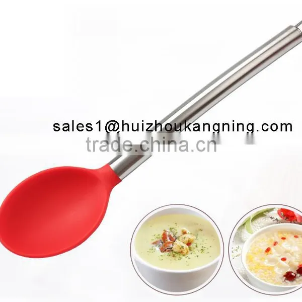 Stainless Steel & Silicone Cooking Utensil Set Spatula, Mixing & Slotted Spoon,Pasta Fork Server, Drainer photo-3