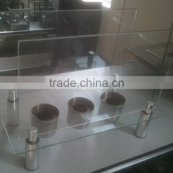 Stainless Steel and Tempered Glass Indoor Bio Fuel Fireplace Burner photo-2