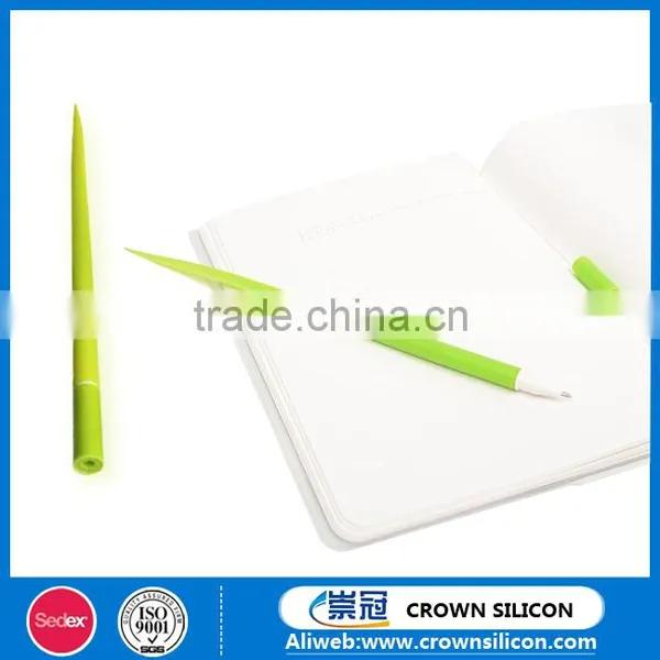 Green Grass Soft Silicone Rubber Refreshing Ballpoint Pen photo-3