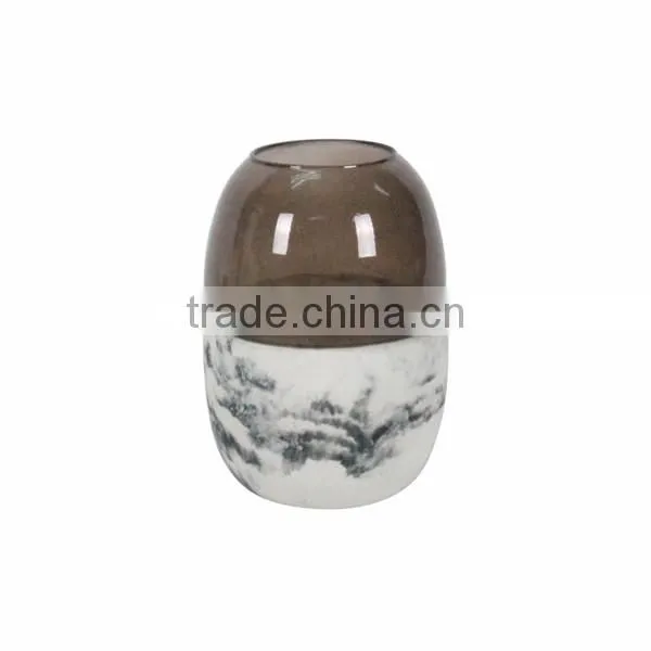 Electric Fancy Concrete Round Shaped Concrete Candle Holder photo-4