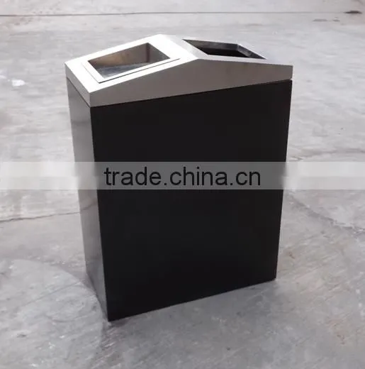 Arlau Outdoor Steel Metal Mall Waste Bin photo-4