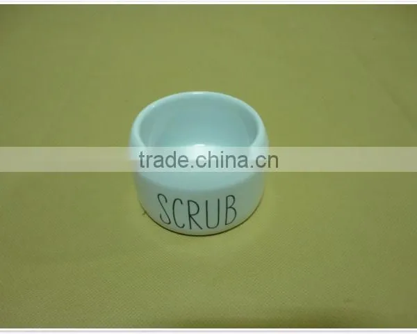 2014 Cheap Custom Exquisite White Embossed Handmade Ceramic Bowl photo-2