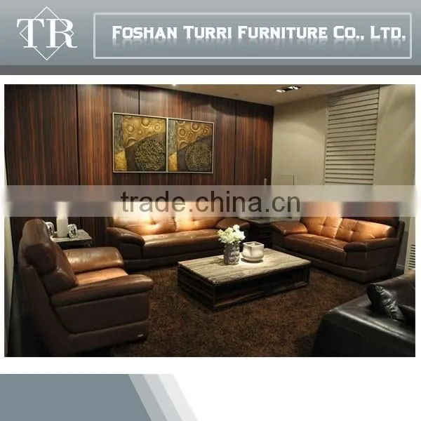 Traditional England Style Chesterfield Leather Sofa for Living Room photo-3