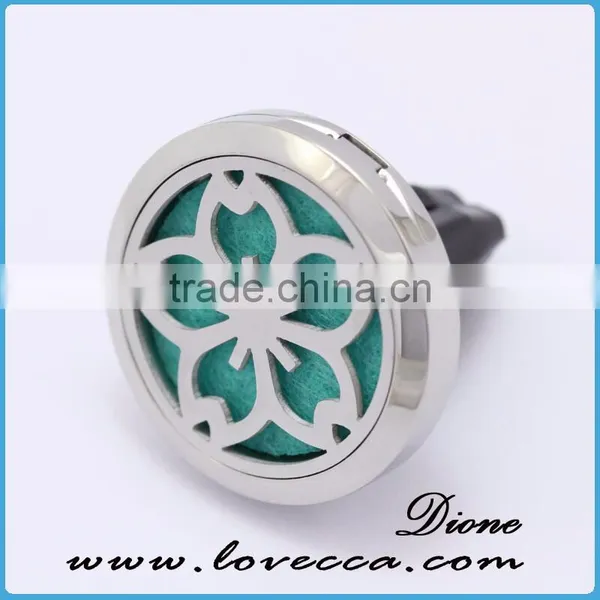 Stainless Steel Aromatherapy Diffuser Locket for Car, Car Vent Clip Diffuser, Car Freshener Clip photo-6