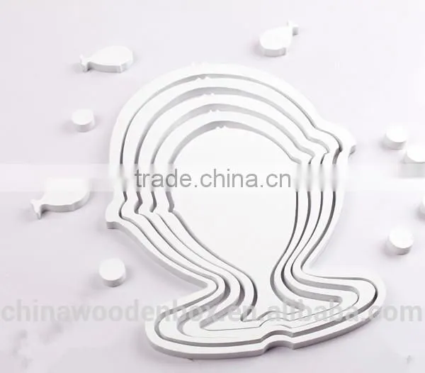 Special Custom Fish Shape Wooden Wall Stickers photo-3