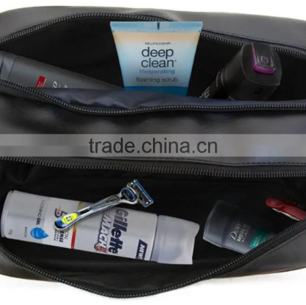 2017 Best Saling Large Capacity Travel Leather Men Toiletry Bag photo-6
