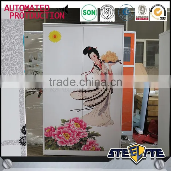 Home Furniture Godrej Steel Almirah Designs With Price/double Door Metal Locker on Sale photo-3