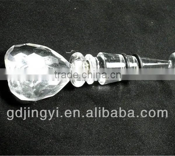 New Style Gem Shaped Acrylic LED Lighted Wine Bottle Stopper photo-6