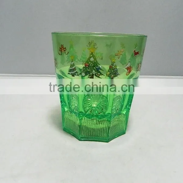 2017 Hot Sales New Design Plastic Led Flashing Christmas Decor With Plastic Cup photo-2