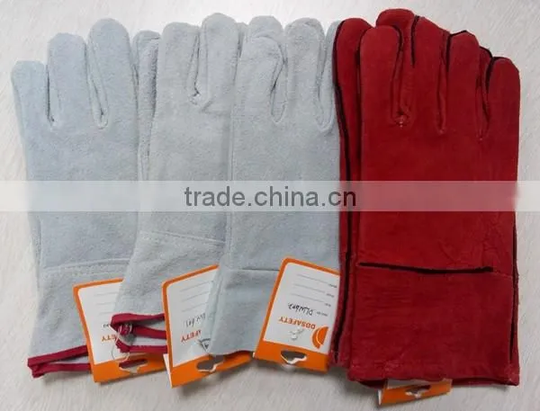 DDSAFETY Wholesale Split Leather Welder Glove Working Gloves photo-2