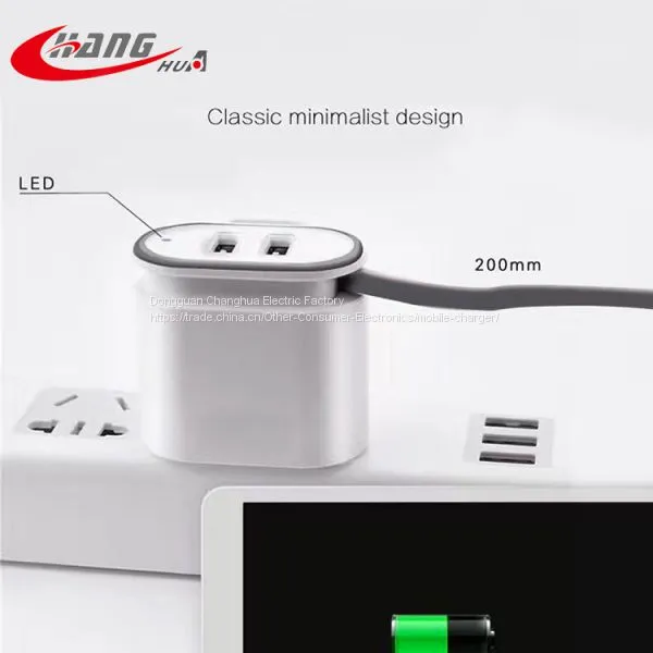 Quick Mobile Phone USB Charger With LED Light In The Darkness photo-4