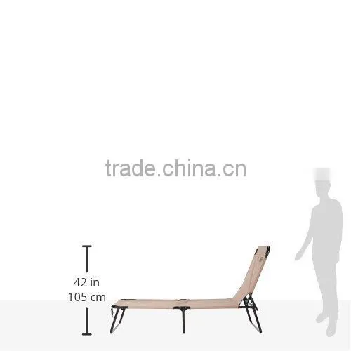 Tan Beach Cot Lounge Chair photo-6