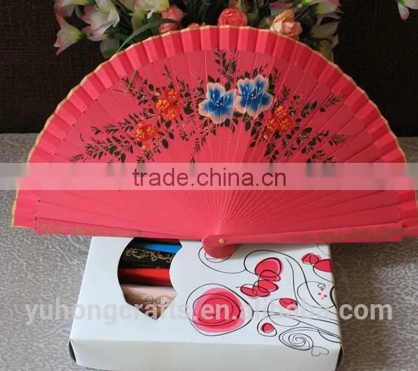 Spanish Wood Fabric Fan for Party photo-2