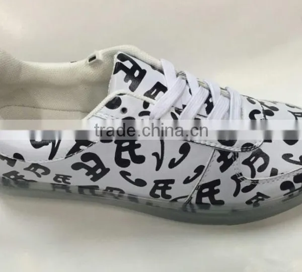 USB Rechargeable LED Light Injection Ladies Shoes photo-2