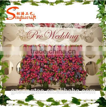 Latest Design Garden Suplies Artificial Green Grass Wall/ Flower Wall/ Vertical Grass Wall for Landscaping photo-3