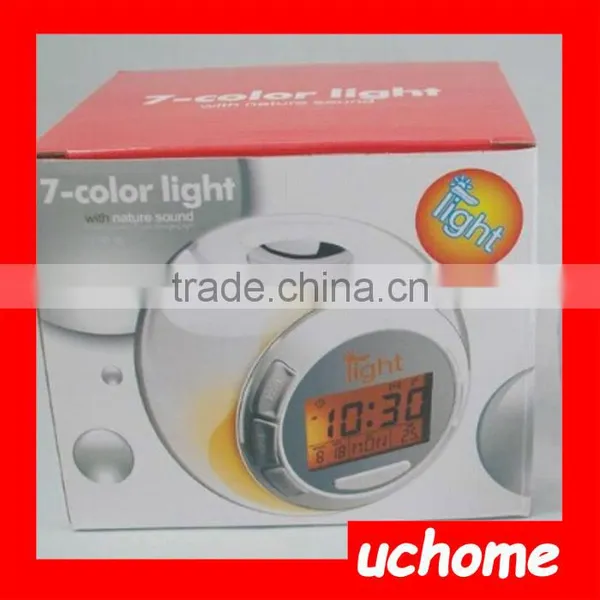 UCHOME Nature Sound 7 Color Changing Light Travel Alarm Clock for Kids photo-6