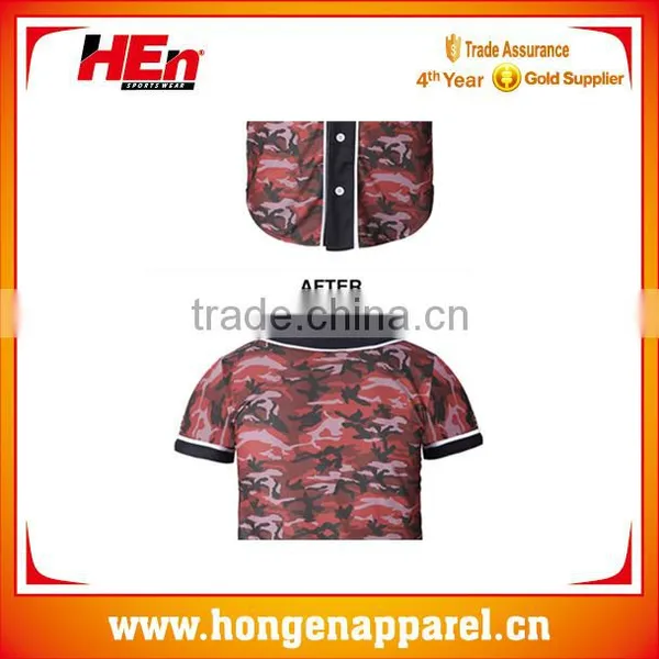 Customize Dry Fit Sublimation Baseball Jersey With Buttons photo-6