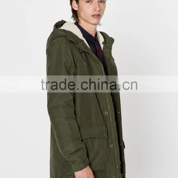 Custom Warm Fur-collar Jacket Winter Coat Wholesale Men Parka Jackets photo-2