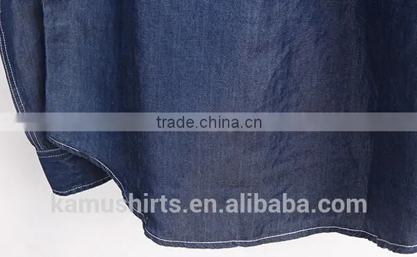 Cotton Denim Shirt With Hoody Hat photo-5