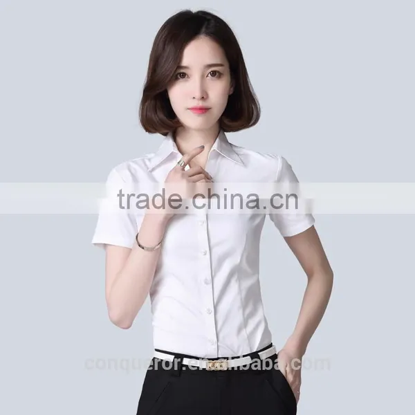 Formal New Design Classic Fit Long Sleeve Cotton Shirt for Ladies photo-2