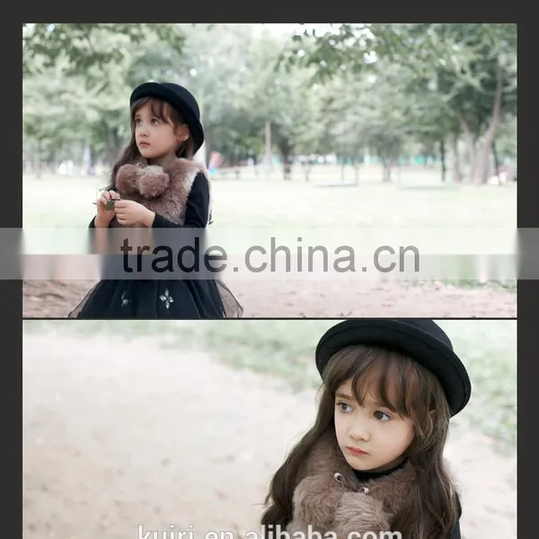 Girls Faux Fur Vest European Style Kids Fashion Waistcoat 2-10 Years Winter Warm Jacket Children Soft Outwear New Arrival photo-5