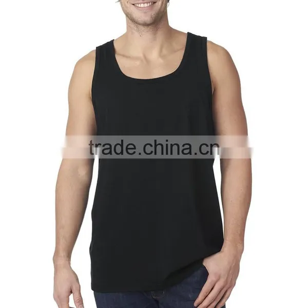 China Manufacturer Bulk Bodybuilding 100 Cotton Mens Stringer Tank Top Wholesale photo-4