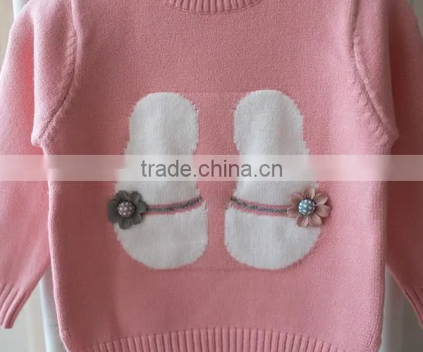 S17751A Latest Design Knitted Pullover Girls' Stylish Sweaters photo-5