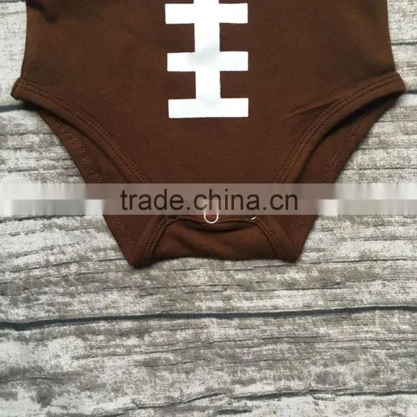 Free Shipping Baby Boy Football Season Clothing Infant Toddler Boys Romper Children Football Romper Toddler Boys Outfits photo-3