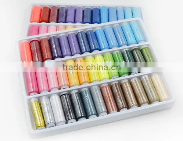 39colors 100% Polyester Spun Sewing Thread for Household , Embrodiery, Sewing Machine,DIY Set photo-2