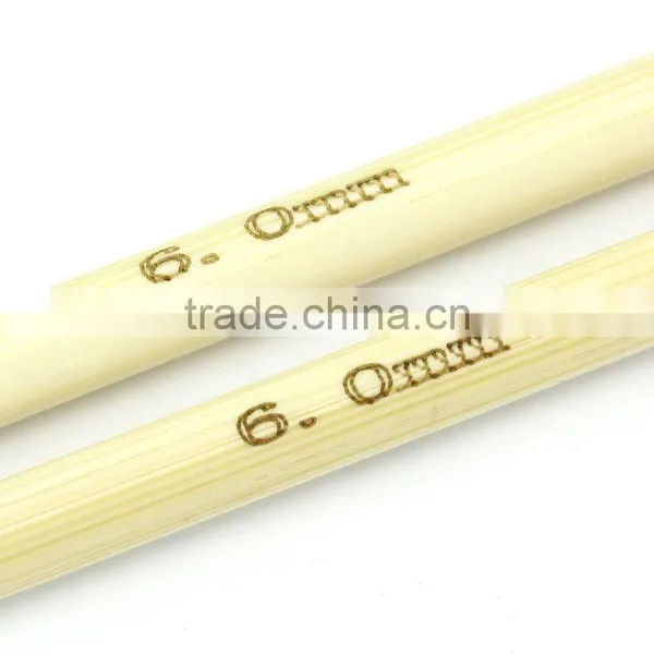 Custom Available Afghan Tunisian Double Ended Natural Bamboo Crochet Hooks Needles photo-2
