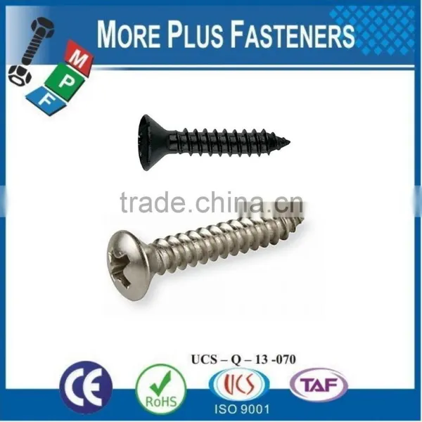 Made in Taiwan Phillips Recess Oval Countersunk Head Tapping Screw photo-4