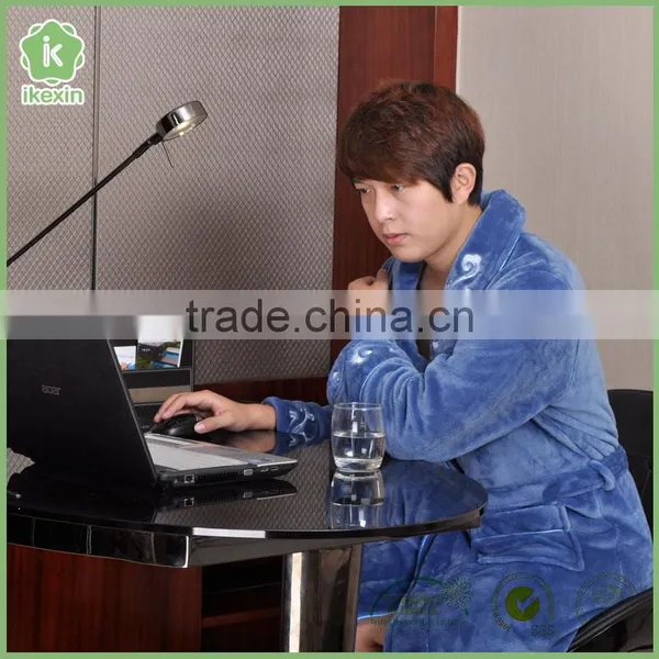 Embroidered Polar Fleece Wholesale Bathrobe With Low Price photo-6