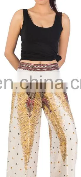 Lofbaz Boho Wide Leg Side Slits Belly Dance Gypsy Hippie Harem Pants Trousers photo-2