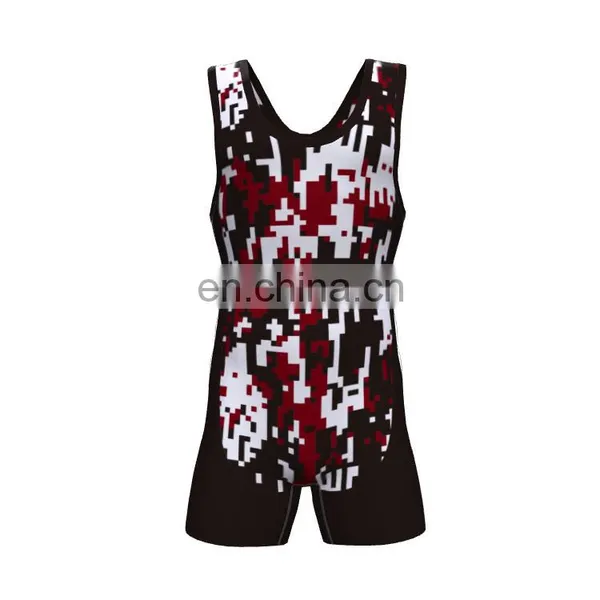 Custom Sublimation Youth Cool Wrestling Singlets photo-2