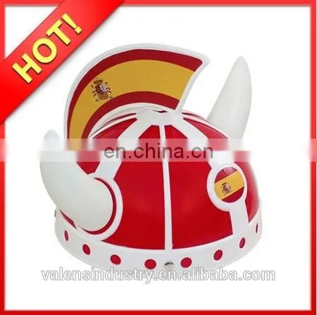 Hot Selling Football Fan Items Plastic Hat Football Fans Hat Match Hat