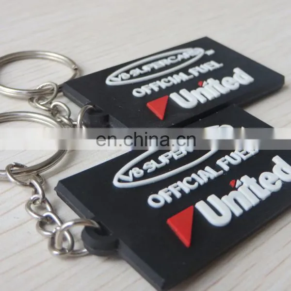 Rectangle Oem Double-sided 3d Soft Pvc Keychain Gift photo-3