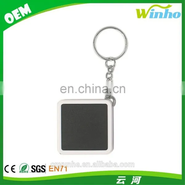 Winho Promotional Square Tape Measure Keychain Logo Printing photo-4