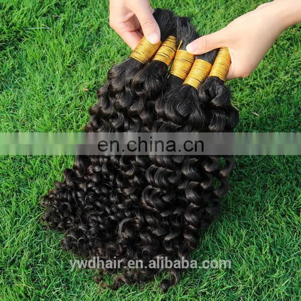 10-40INCH 8A Unprocessed Brazlian Virgin Hair Kinky Curly Raw Unprocessed Virgin Hair Brazilian Bulk Hair For Braiding Curly photo-2