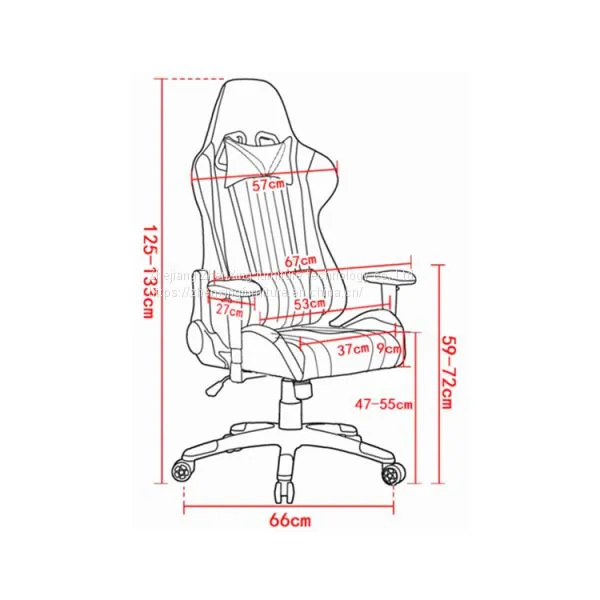 ZX-1218Z Modern High Quality Leather Office Racing Gaming Bucket Chair photo-3