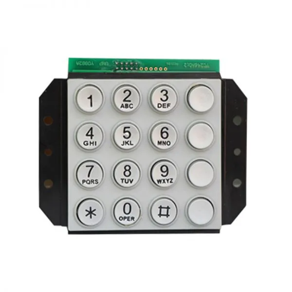 Vandal Proof and Waterproof Stainless Steel Metal Keypad photo-3