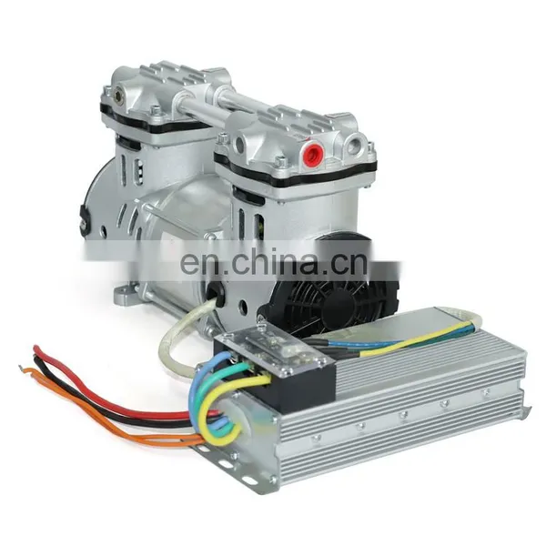 Global Quality DC 24V Two Stage Portable Oil Free Piston Vacuum Pump photo-4