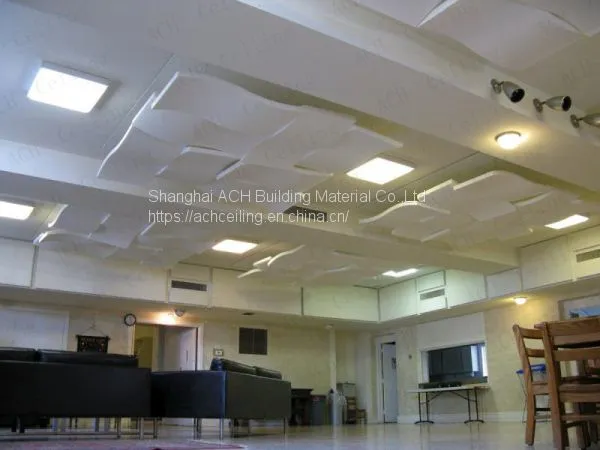 High Performance Acoustic Cloud, Sound Absorbing Ceiling Tile photo-3