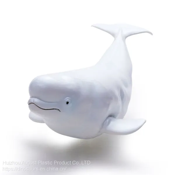 Factory Direct Sale Soft PVC Ocean Animal Figure Gift Toy Delphinapterus Leucas