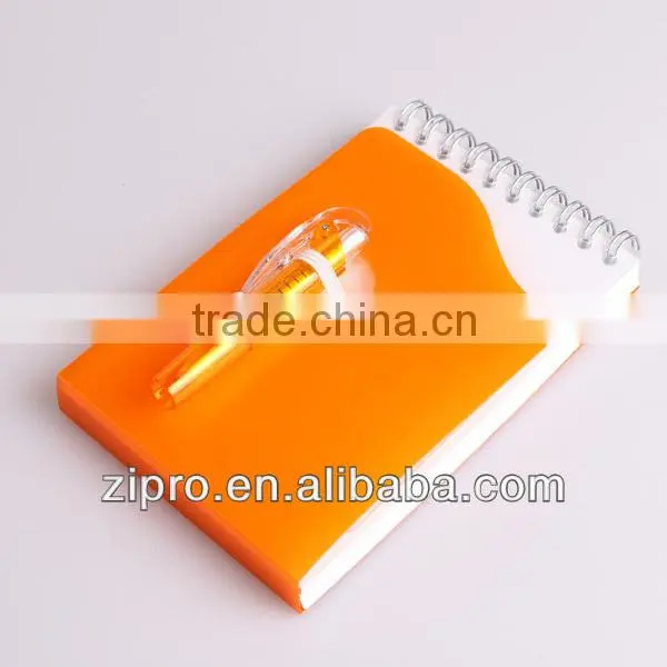 Book Paper Colored pp Cover Notebook With Pen photo-2